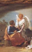 Nicolas Poussin detail  Landscape with Saint Matthew and the Angel (mk10) oil painting reproduction